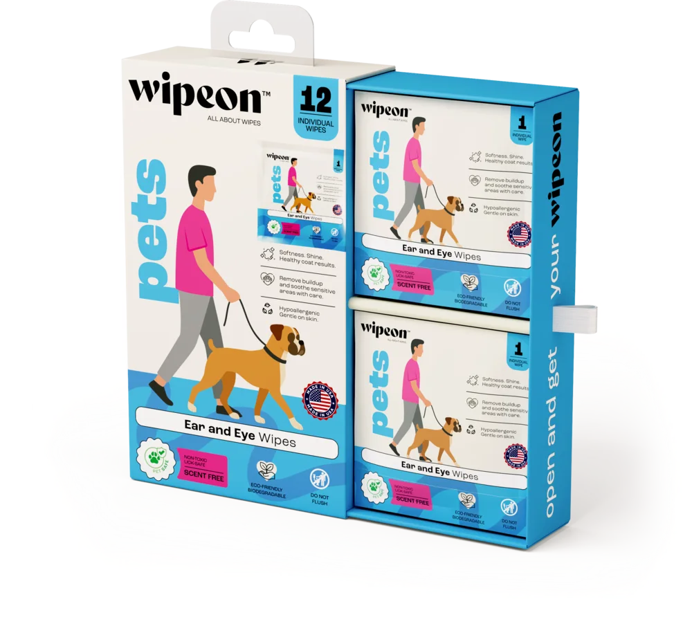 Wipeon Pets packaging after the redesign